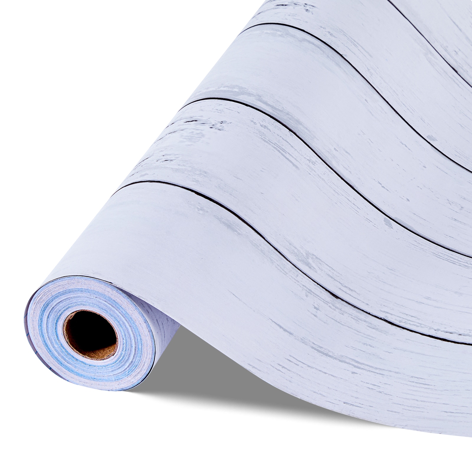 Peel And Stick Wallpaper, 17.7 X 472.4 Inch Contact Paper White Wood Textured Waterpoof Self Adhesive, Easy To Clean & Peel Wall Decorative Vinyl Roll For Bedroom Kitchen Bathroom Office Desk_maomaolike.com